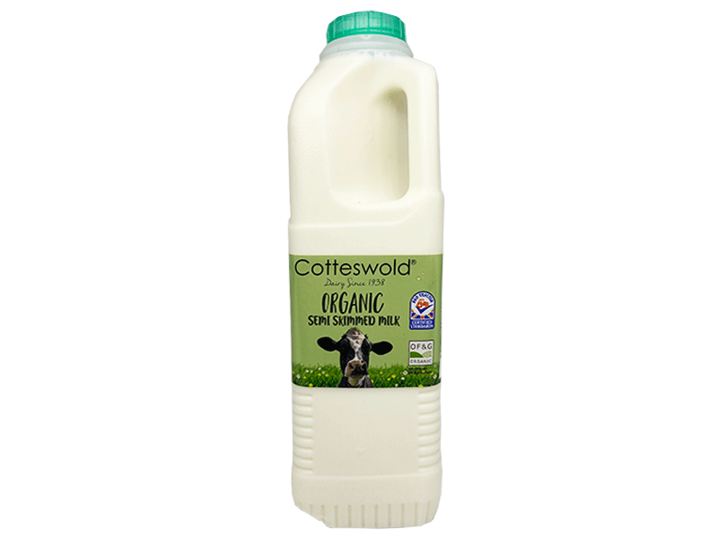 1 Litre  Organic Poly Semi skimmed milk