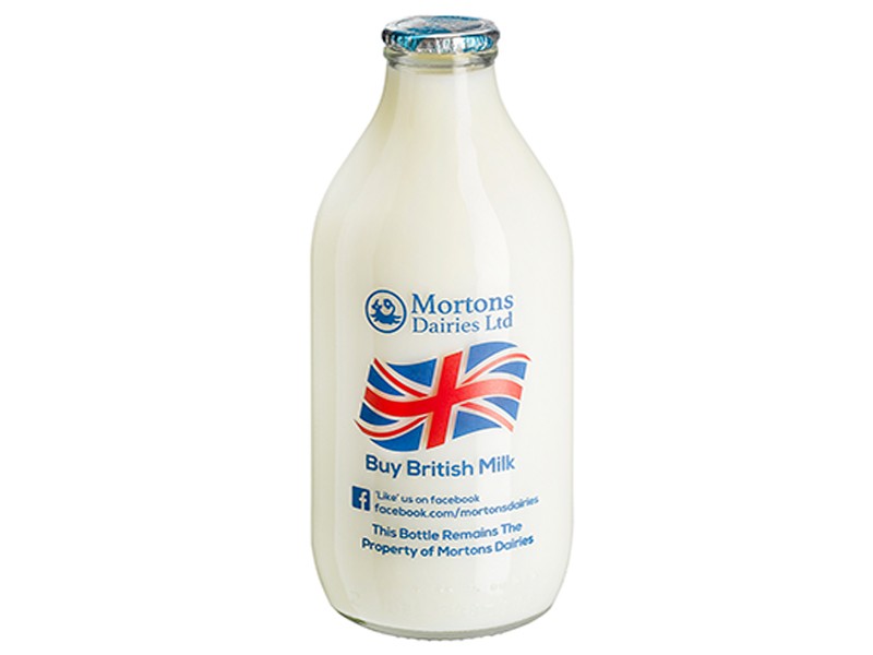 1 Pint Organic Glass Skimmed milk