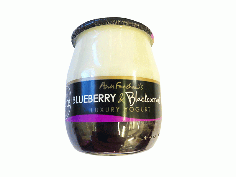 Ann Forshaw's Blueberry & Blackberry Luxury Yogurt 140g