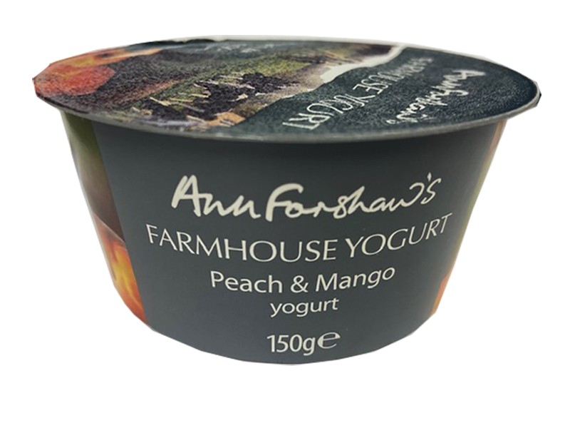 Ann Forshaw's Farmhouse Peach & Mango Yoghurt 140g