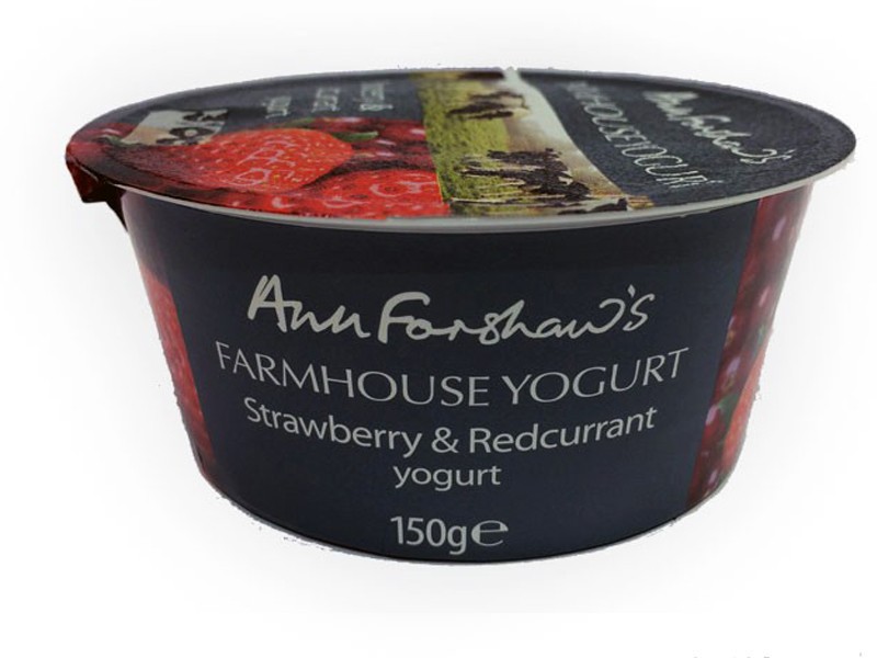 Ann Forshaw's Farmhouse Strawberry & Redcurrant Yoghurt 140g