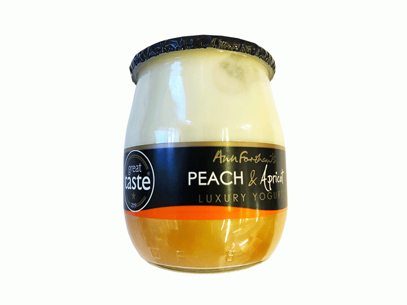 Ann Forshaw's Peach & Apricot Luxury Yogurt 140g