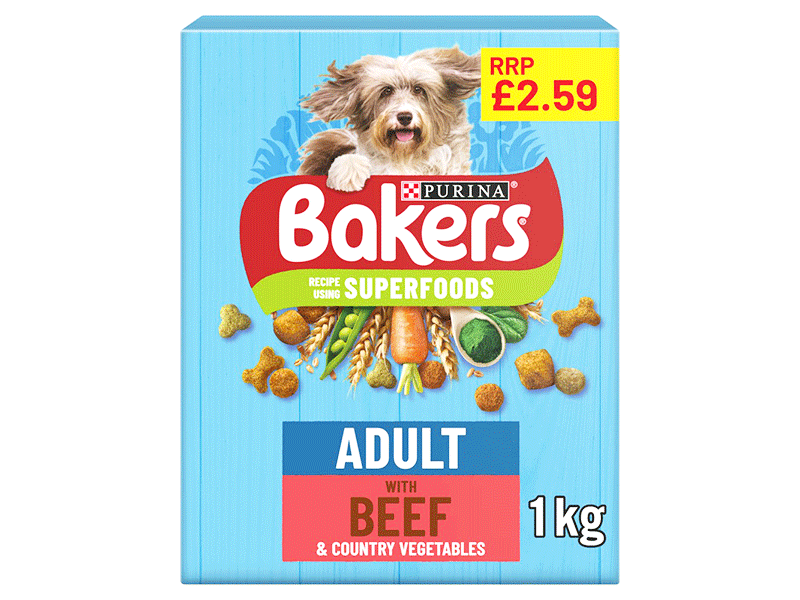 Bakers Adult Complete Beef 1Kg