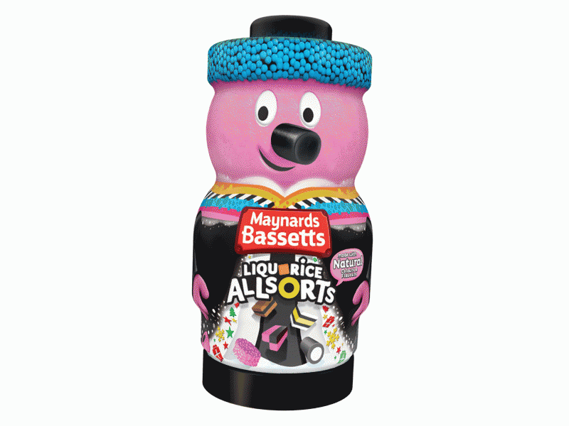 Bertie Bassett Liquourice Allsorts Novelty Jar 495g