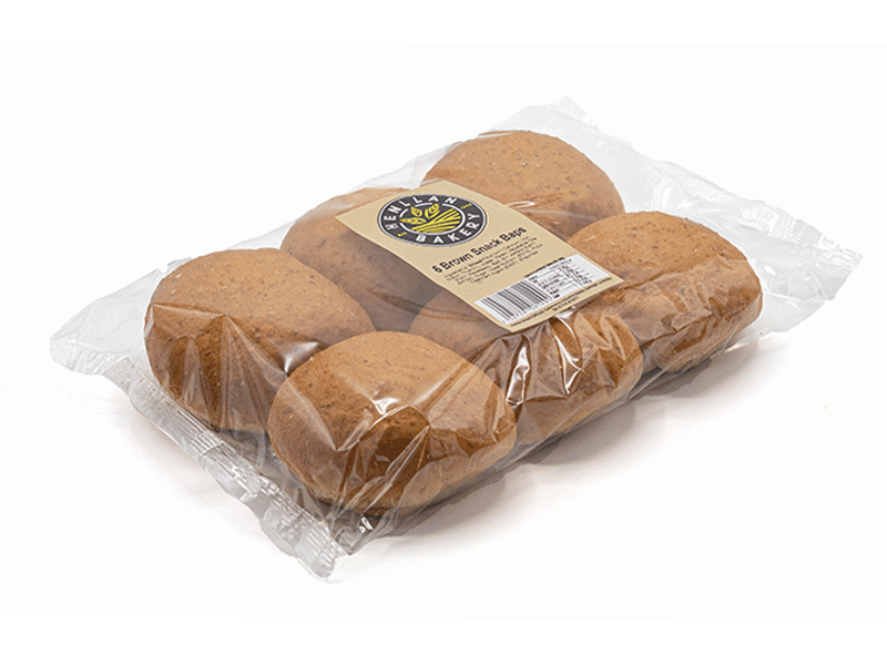 Henllan Bakery Brown Snack Baps x 6 