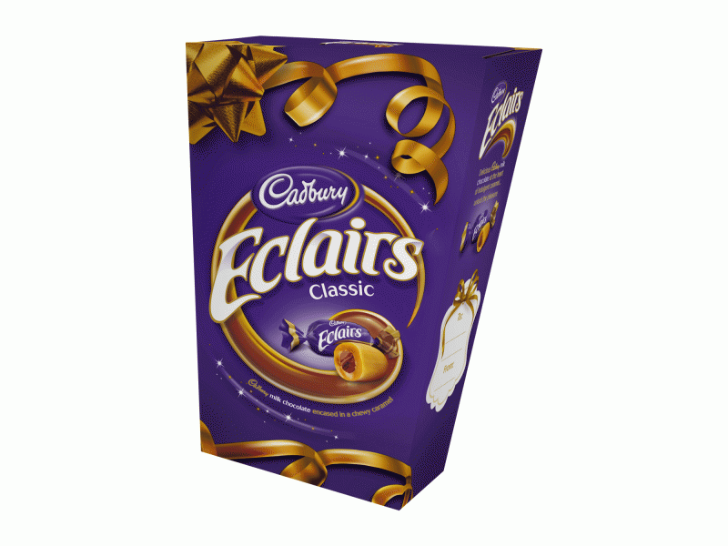 Cadbury Chocolate Eclairs Carton 420g Christmas Chocolates