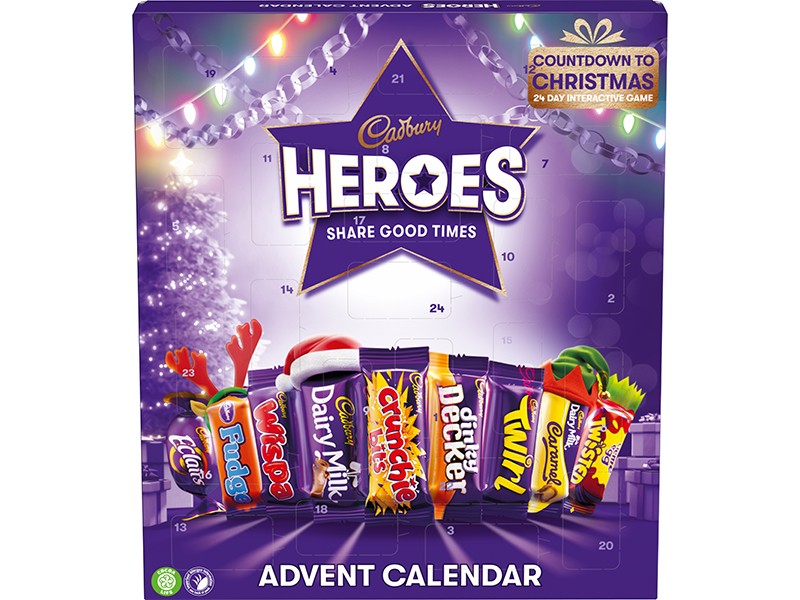 Cadbury Heroes Advent Calendar 231g