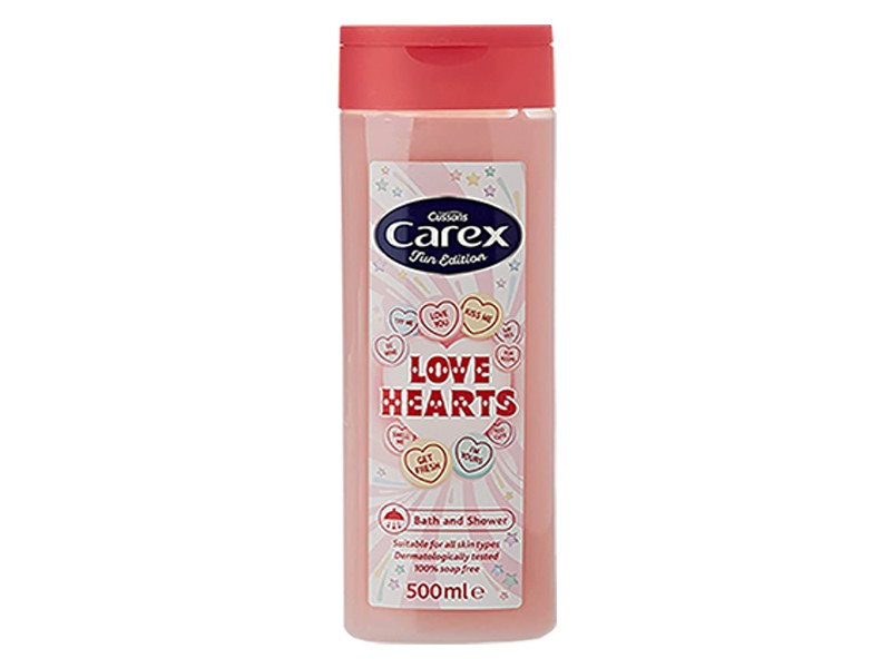 Carex Love Hearts Bath & Shower Gel 500ml