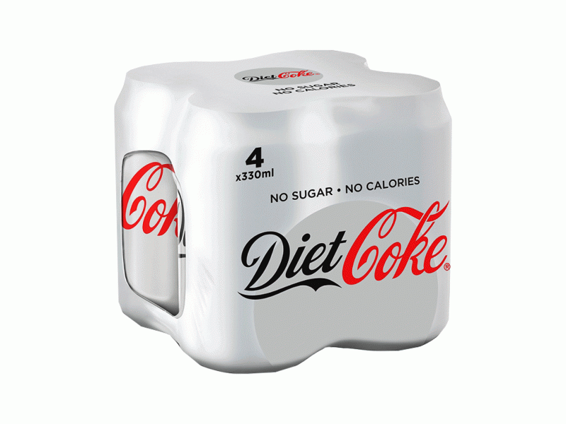 Diet Coke Cans 4 x 330ml