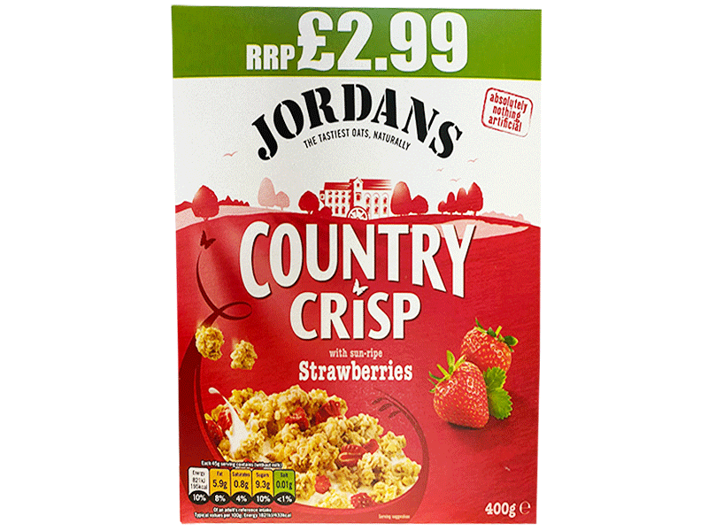 Jordans Country Crisp with Strawberries 400g