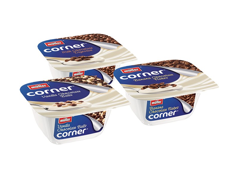Muller Crunch Corner Banana Chocolate Flakes 135g Dairy Milk Delivery