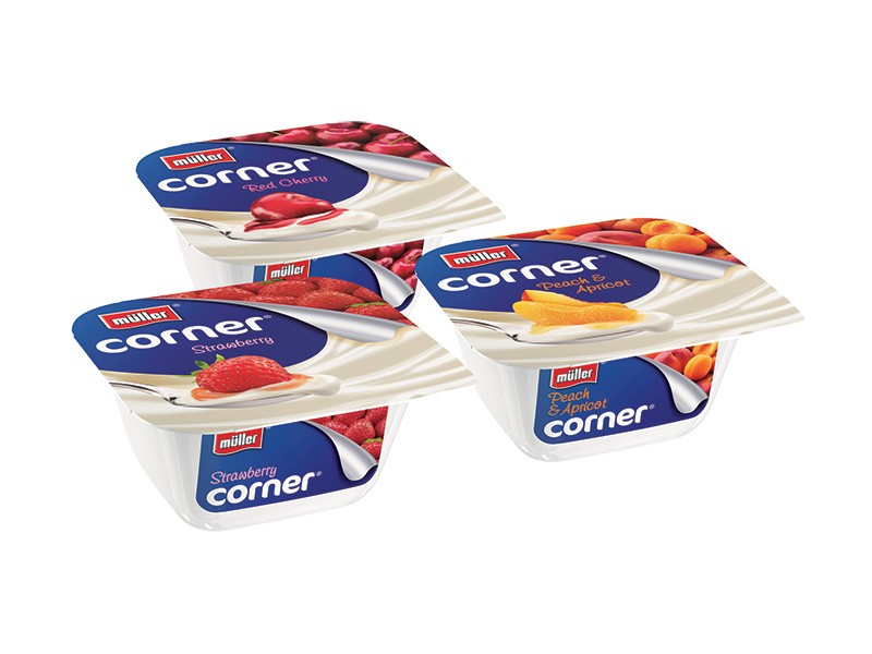Muller Peach & Apricot Fruit Corner 150g Dairy Milk Delivery Blacon