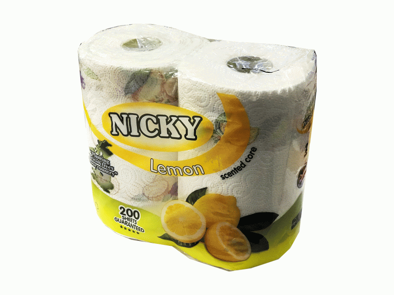 Nicky Lemon Kitchen Roll - 1Roll (Single Pack)