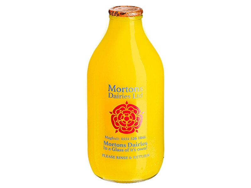 Orange Juice Glass bottle 1 Pint