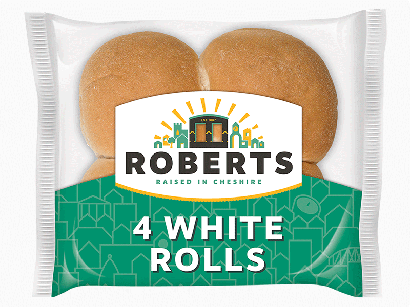 Roberts White Rolls x 4