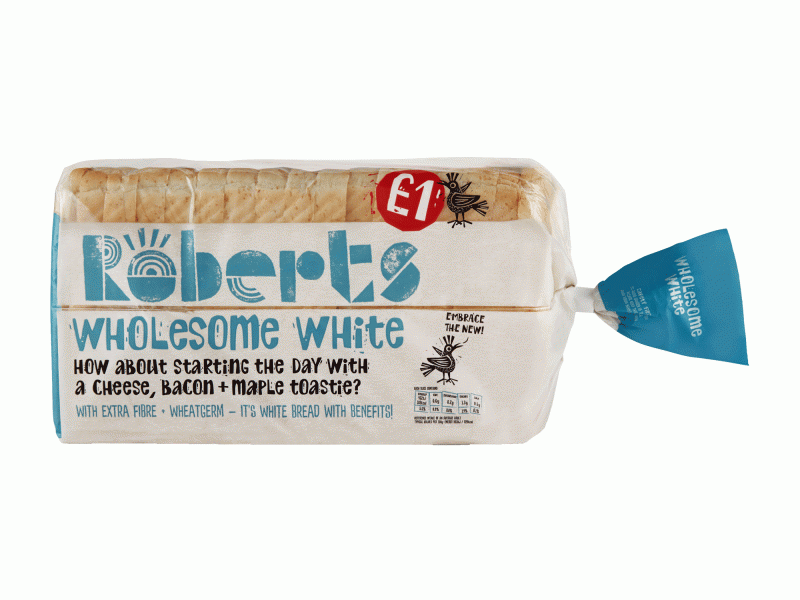 Roberts White & Wholesome Bread 800g