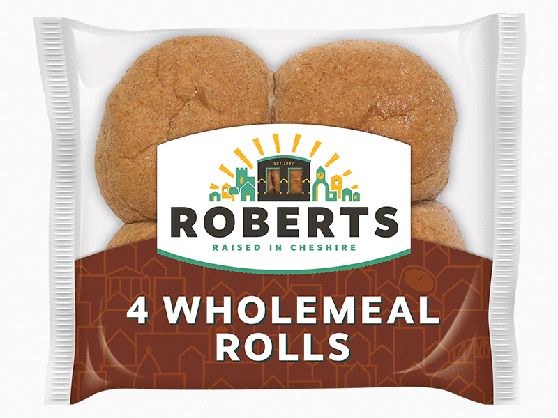 Roberts Wholemeal Rolls x 4