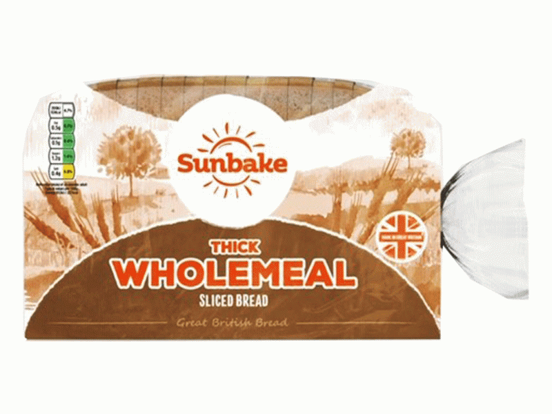 Sunbake Thick Wholemeal 800g