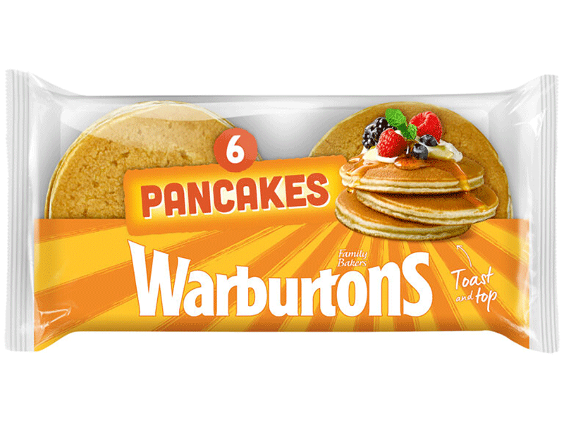 Warburtons Pancakes x 6